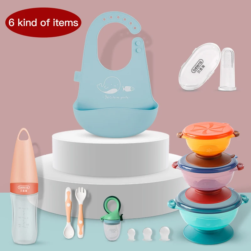 8 шт./компл. силиконовая миска для детской бутылочки с 3 сосками|Принадлежности| |