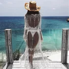 Женское шифоновое кимоно, накидка на бикини, сексуальный кардиган, пляжная одежда для отпуска, лето 2021