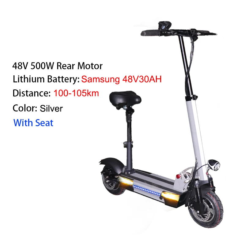 S1 500W SAM48V30AH 48V500W электрический скутер 10 дюймов моторное колесо 26AH литиевая батарея взрослый самокат без налога складной patinete electrico adulto - Цвет: S1 500W SAM48V30AH
