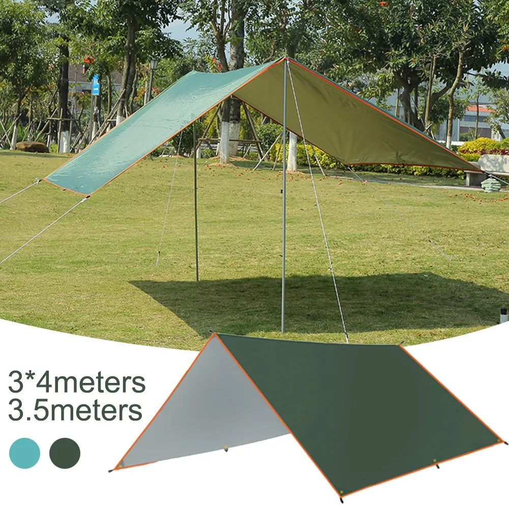 

4x3m 3x3m 5x3m Camping Tent Tarp Waterproof Hammocks Rain Fly Shelter Canopy Sun Shade Shelter Outdoor Camping Hammocks 2021 New