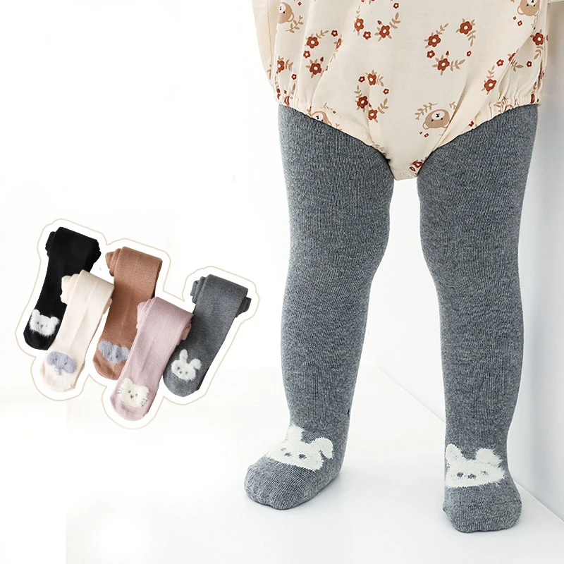 

JIAYAN Baby Tights Autumn Winter Cotton Newborn Baby Pantyhose Cartoon Tights Stockings Casual Warm Pantyhose Clothes