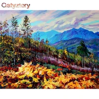 gatyztory acrylic paint by numbers kits on canvas scenery diy frame 60x75cm oil painting by numbers landscape home decor gift