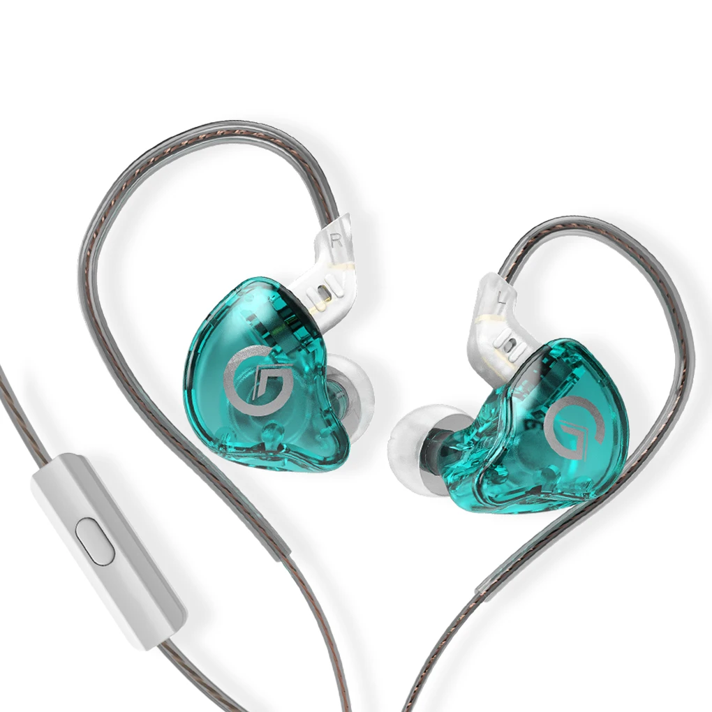 

Проводная гарнитура GK G1, наушники-вкладыши с шумоподавлением, для спортивных игр, Hi-Fi наушники со съемным кабелем, наушники с микрофоном