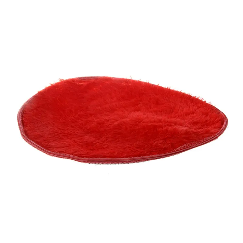 Hot Sale Home Decor Soft Bath Bedroom Floor Shower Yoga Silky Round Mat Rug Non-slip red | Дом и сад