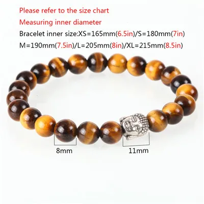 8mm Tigers eye Мужские браслеты/шарм/homme/тигровый глаз камень камни/бусины/erkek bileklik/Мода/браслеты браслет для мужчин деревянные бусины pulsera hombre - Окраска металла: 8mm Tigers eye
