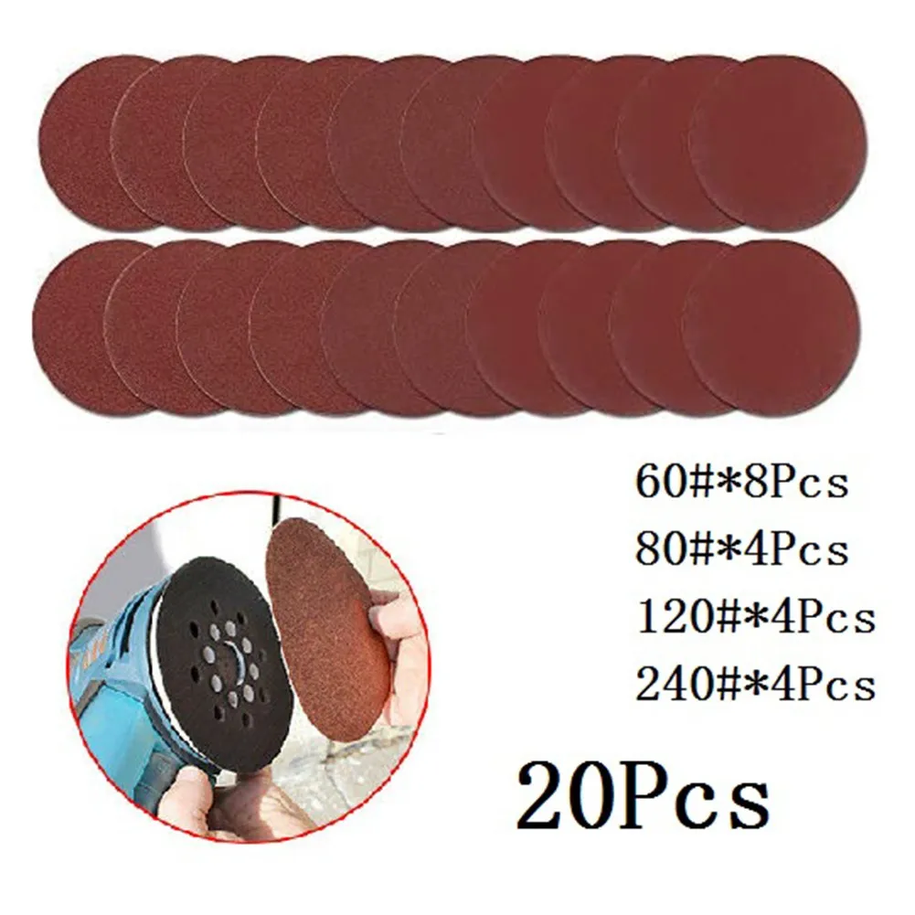 

Mix Sandpaper Mixed Round Sand Sheets 125mm Sanding Disc Sanding Discs