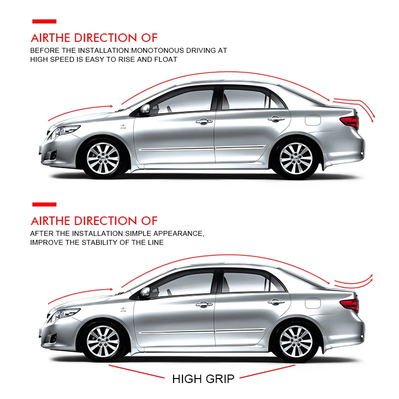 1 5 м автомобиль-Стайлинг 5D Спойлеры из углеродного волокна Стайлинг DIY ремонт