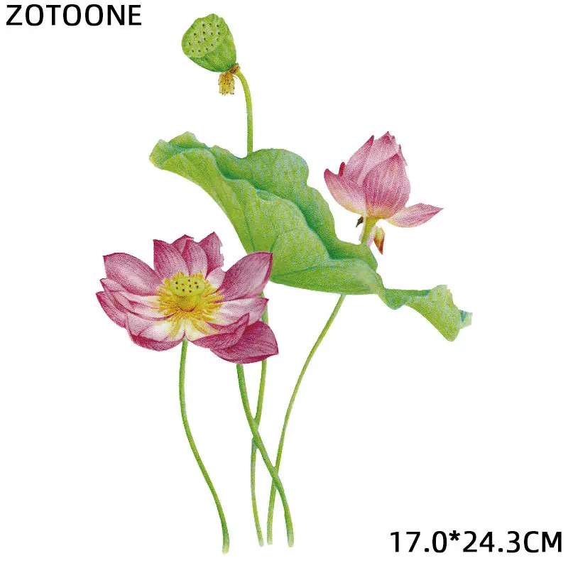 Модные цветочные нашивки ZOTOONE с утюгом для одежды термонаклейки на одежду