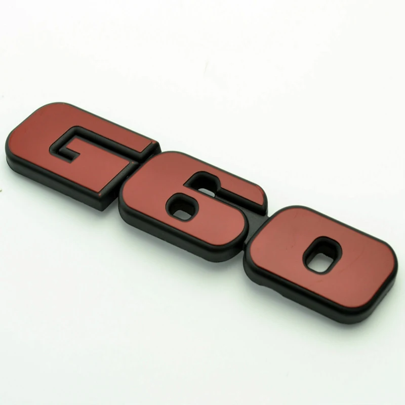 Gtinthebox 1 шт. 3D красный G60 сзади авто значок эмблема АБС для VW Golf POLO Corrado CADDY MK2