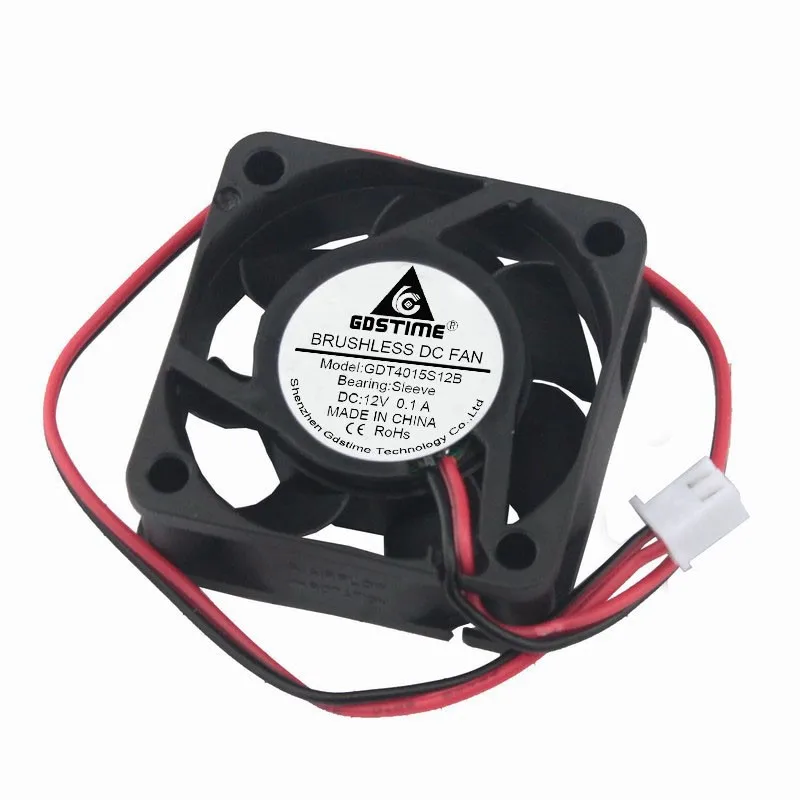 Gdstime 4015 40 мм 12 в PC CPU кулер вентилятор DC бесщеточный радиатор 40x40x15 2Pin Охлаждающие