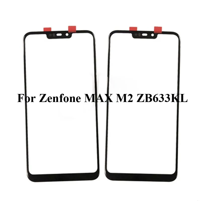 2 шт. для Asus zenfone MAX M2 ZB633KL передний Внешний сенсорный экран стеклянный объектив без