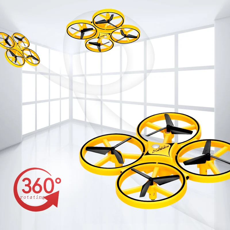 Gesture flying mini RC drone часы беспилотный интерактивный индукционный quadcopter