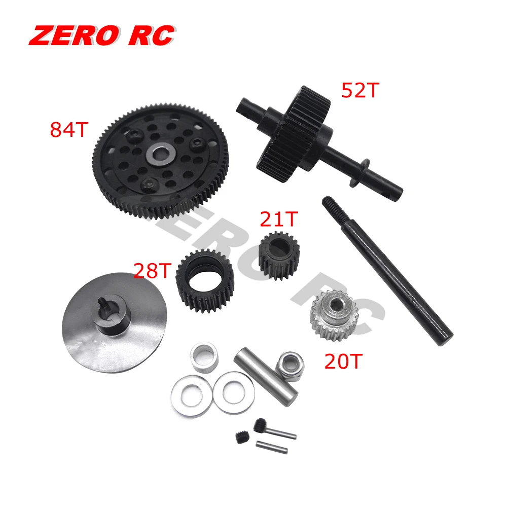 Комплект тяжелых стальных приводных передач 84T с моторным штифтом 20T для осевого