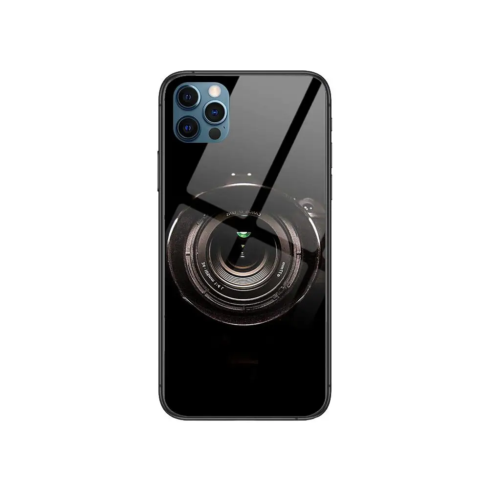 

Popular shooting camera photos Anime Style Phone Case cover For iphone 12 pro max 11 8 7 6 s XR PLUS X XS SE 2020 mini black