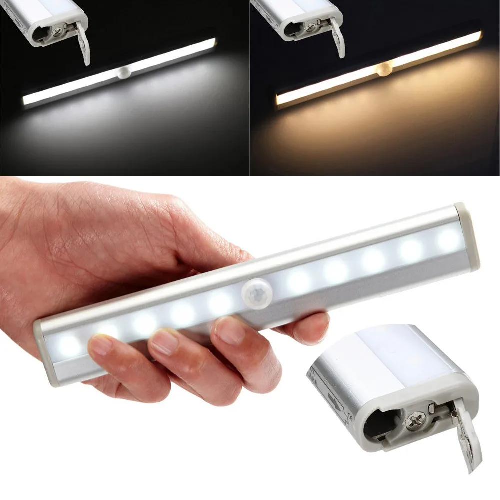 Беспроводной PIR автоматический датчик движения под лампой шкафа