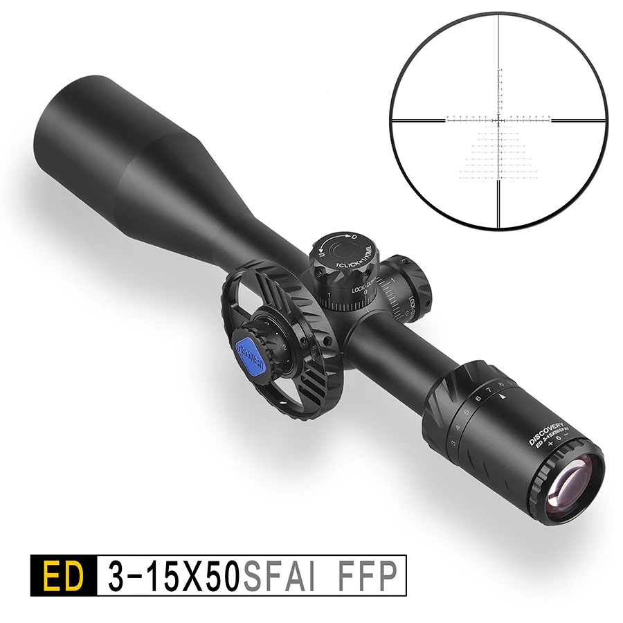 

Тактический прицел Discovery ED 3-15X50SFAI FFP с подсветкой сверхвысокой четкости, первичный фокусный самолет, импортное стекло, пожизненная Гарантия