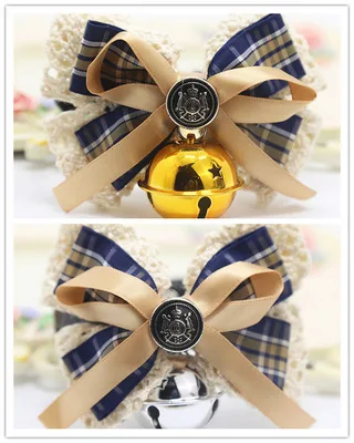 Beautiful Fashion Cat Collar Necklace Luxury Cute Christmas with Bell Bow Para Gato Pet Accessories YY50CC | Дом и сад