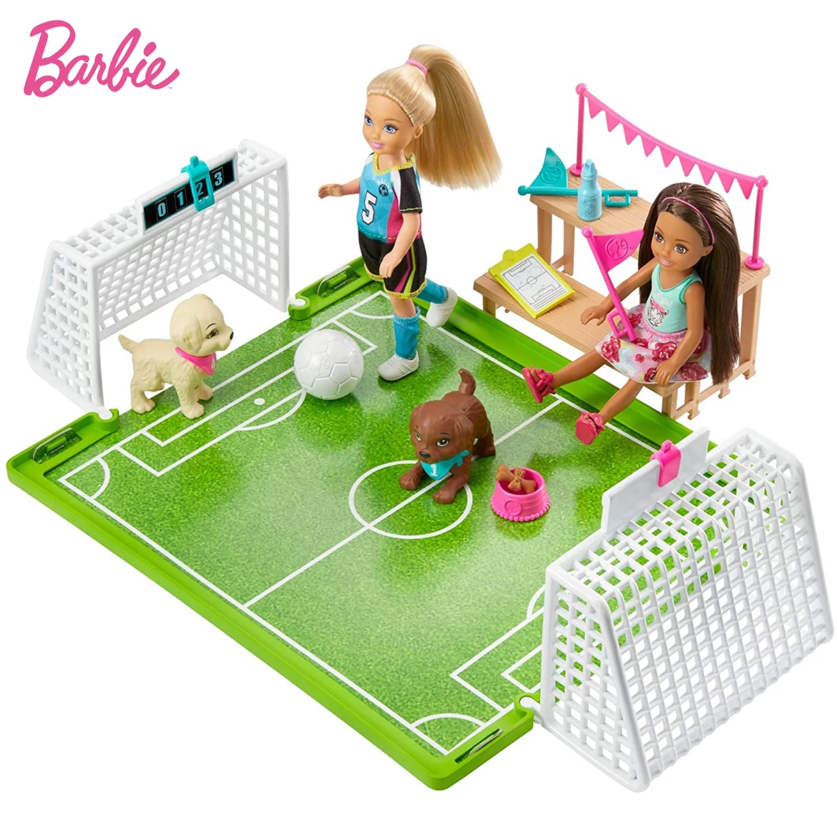 

Barbie Dreamhouse Adventures 6-inch Chelsea Doll with Soccer Playset and Accessories Toys for Kids Girls Birthday Gift GHK37