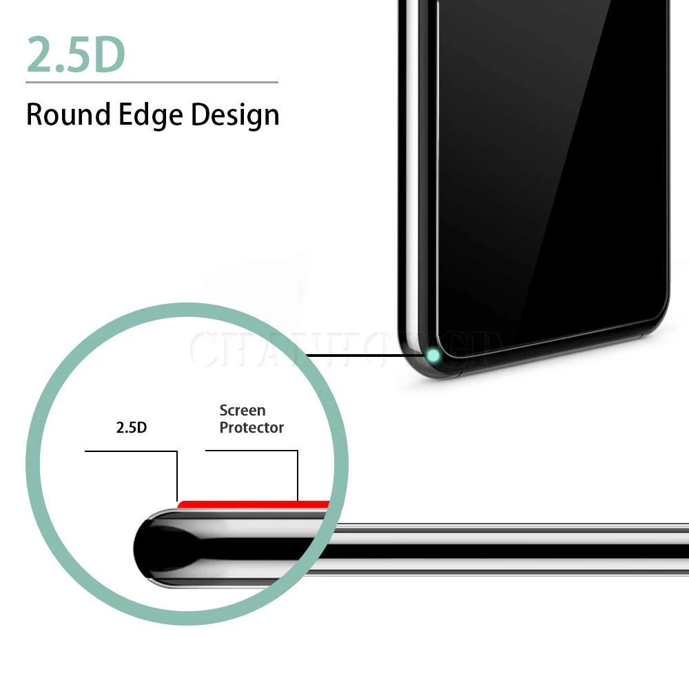 Закаленное стекло 9H с полным покрытием для Huawei Honor 8X Защита экрана 8x Защитная