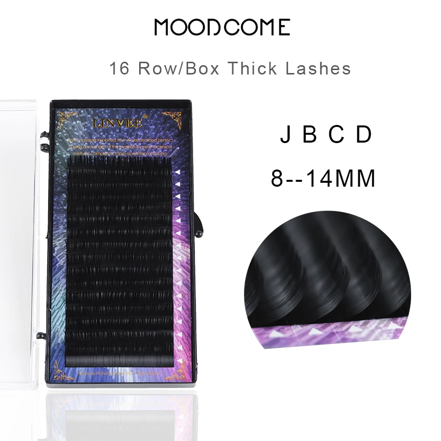 16 линий/Чехол толстые Искусственные норковые накладные ресницы для макияжа