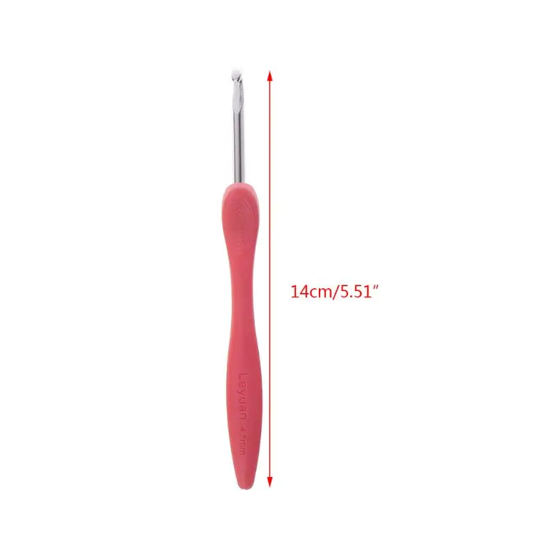 

8Pcs Bearded Needle Crochet Hooks Set Ergonomic Soft-Grip Handle Sewing Knitting Knitwear DIY Tools M89A