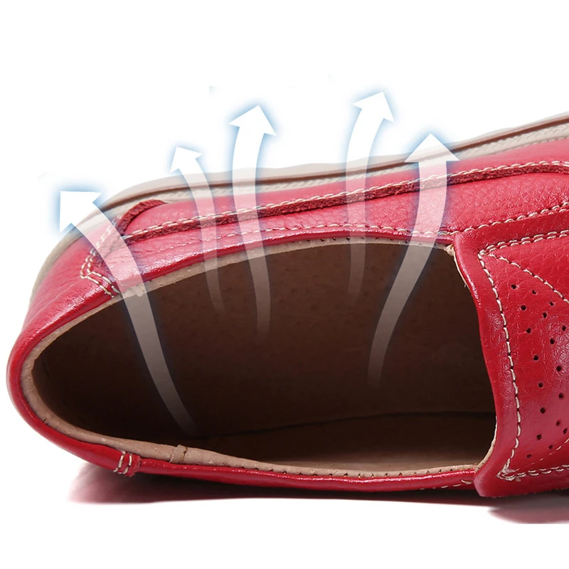 Женские кожаные туфли на платформе легкие прочные в стиле ретро | Обувь