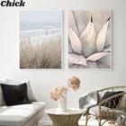 Постер с рисунком Морского Пейзажа, скандинавский настенный пейзаж, рисование на холсте, Декор для дома и комнаты