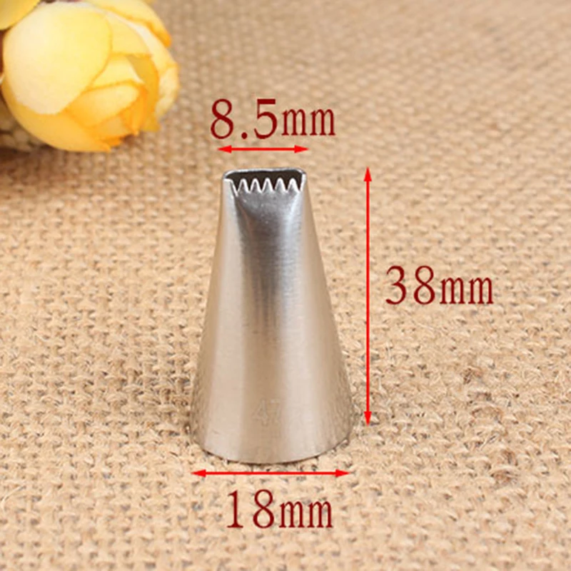 #47 насадки из нержавеющей стали для самостоятельной глазировки однорядные