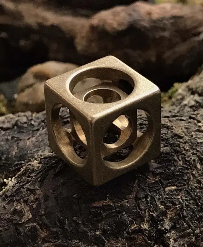 Antiqued Brass Hollow Out Paracord Beads Vintage Cube Gold Metal Knife Tools Lanyard Parachute Cord Bead DIY Accessories | Украшения и