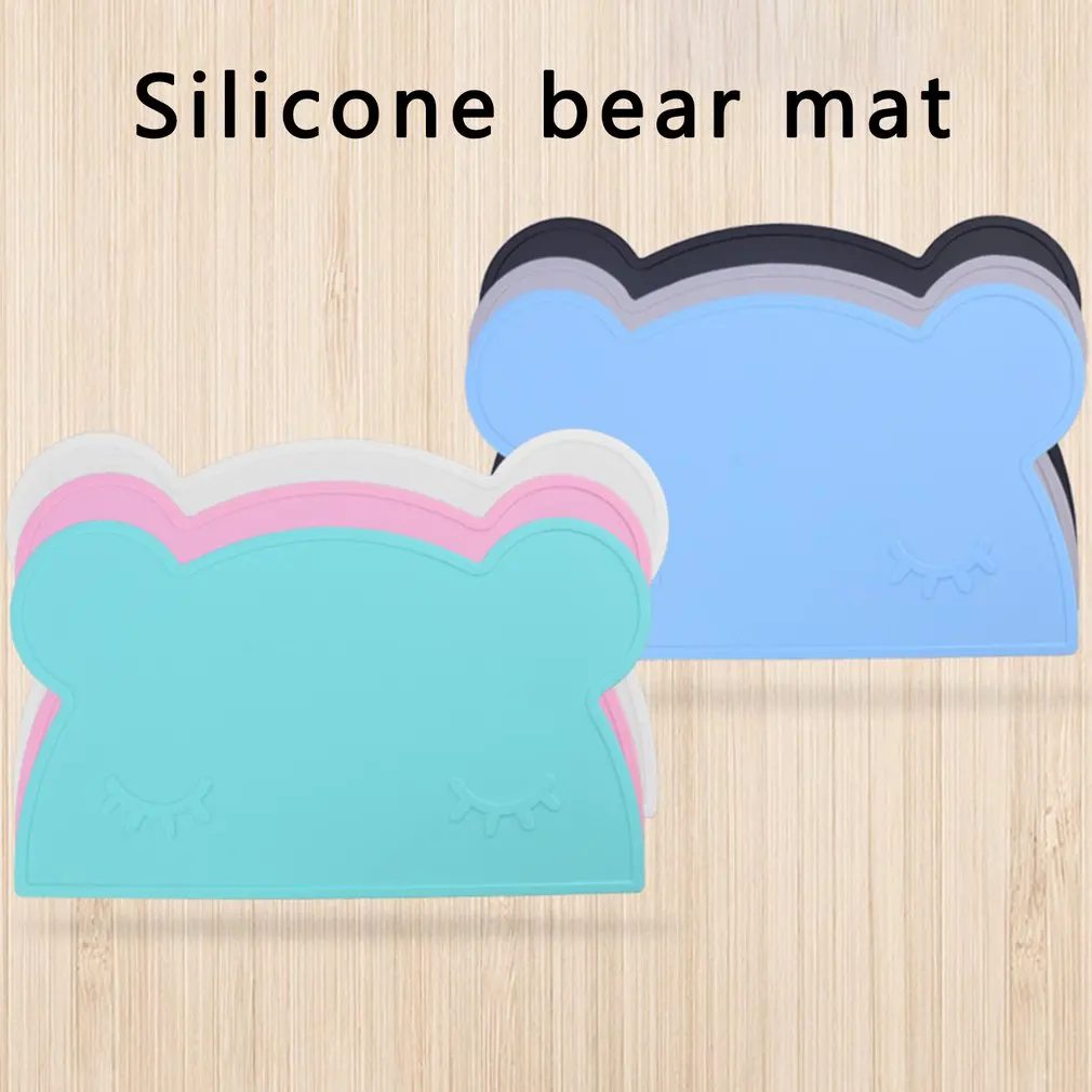 

Подстилка-коврик в виде медведя, подстилка для стола, не содержит Бисфенол А, детская изоляция, нескользящий стол