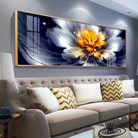 flower bedside painting modern minimalist living room decoration painting crystal porcelain painting with frame painting