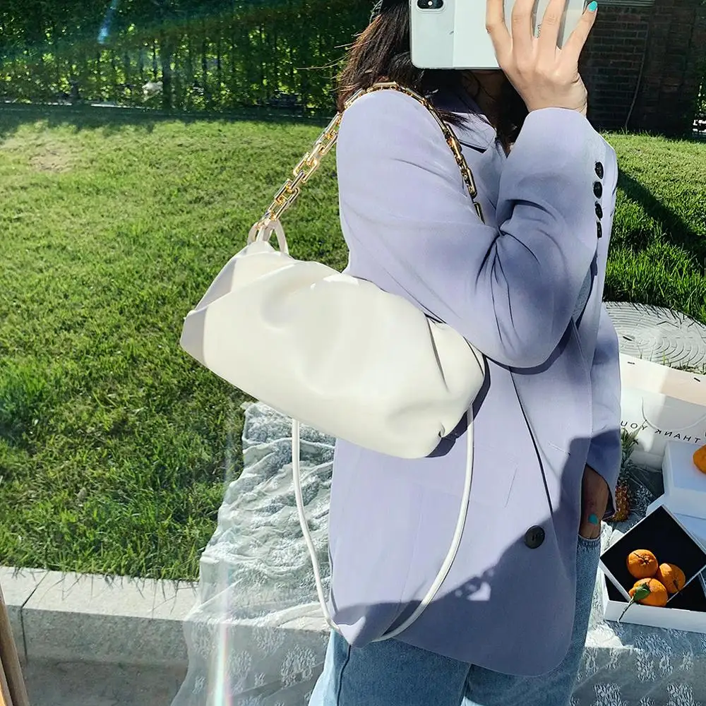 Сумка на плечо женская кожаная мессенджер однотонный тоут клатч элегантный