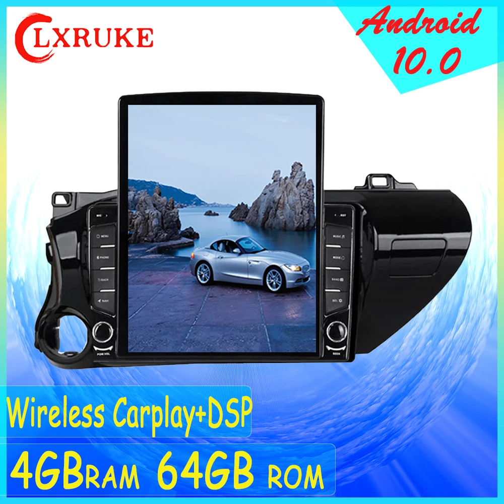 

10.4" Tesla Style Vertical Screen Android 10.0 For Toyota Hilux Car Radio DVD Multimedia Player GPS Navigation Car play