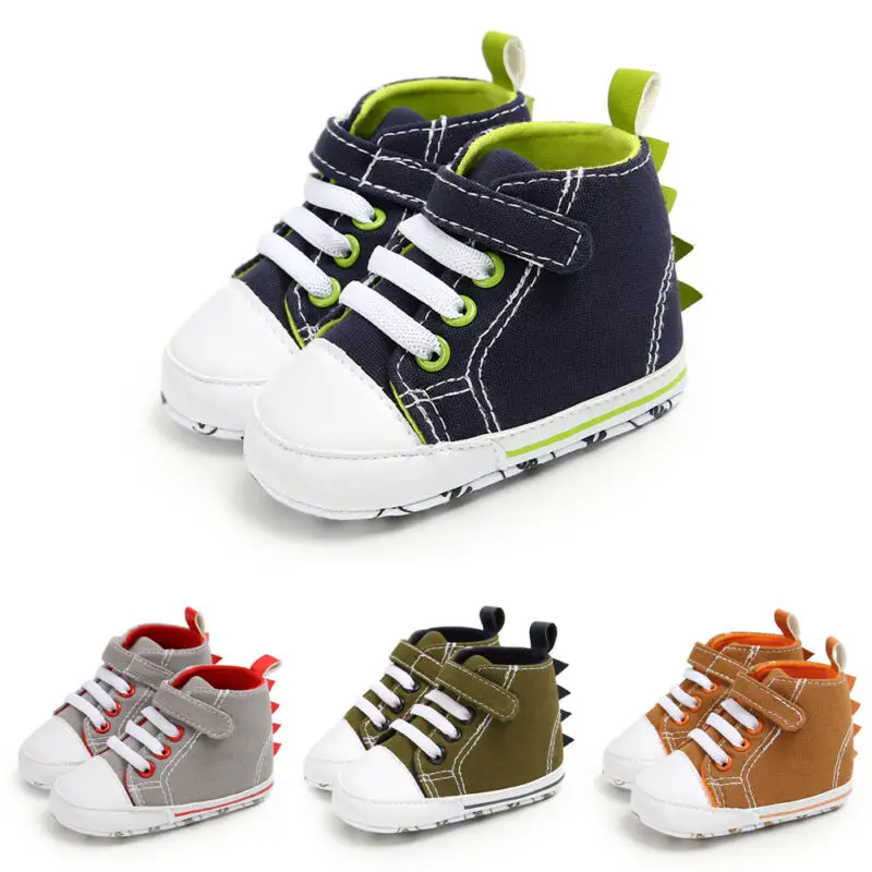Холщовые Кроссовки для новорожденных мягкая нескользящая подошва обувь детской