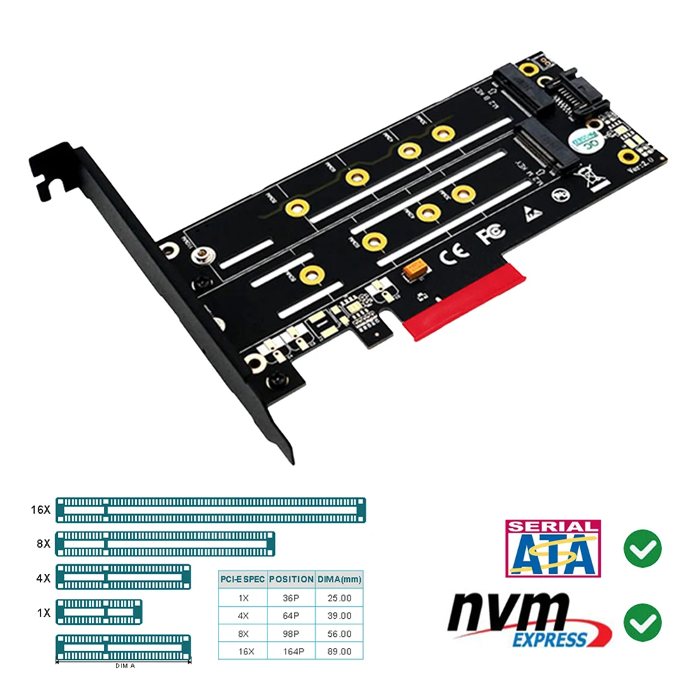 ngff b m ключ ssd конвертер модуль m 2 к pci e 4
