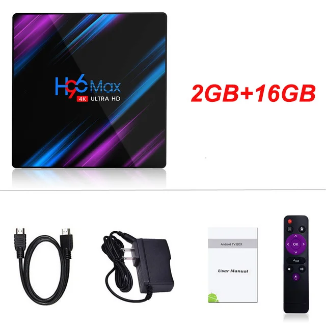 2G 16G ТВ-приставка H96 max Android 9,0 2GB16GB RK3318 H96 MAX 4GB 64GB 2,4G+ 5G Wifi Bluetooth медиаплеер Поддержка 3D фильма 4G32G телеприставка - Цвет: 2G 16G