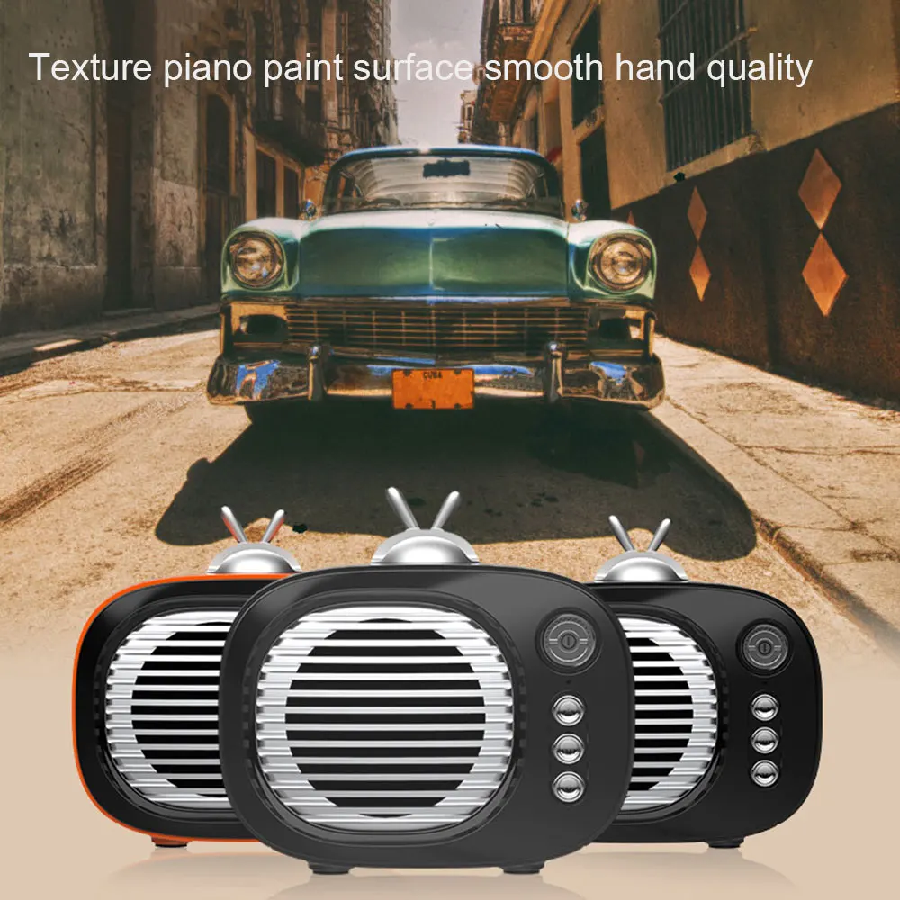 X7 Bluetooth динамик Портативный ретро мини аудио плеер Поддержка TF карты FM AUX для дня рождения Рождество бойфренд с держателем телефона