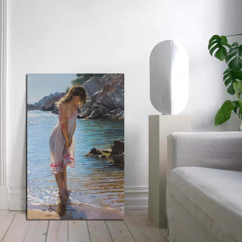 Vicente Romero Beauty By The Sea картина постер на стену современный стиль холст печать