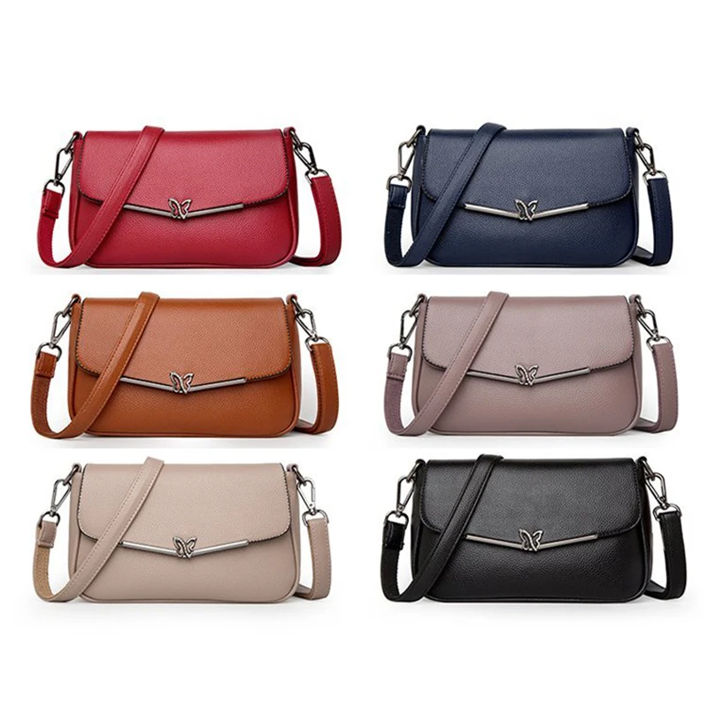 

Elegant Female Bag Shoulder Messenger Female Leather Bag Fashion 2020 Mature Ladies Handbag Hot Sale Luggage