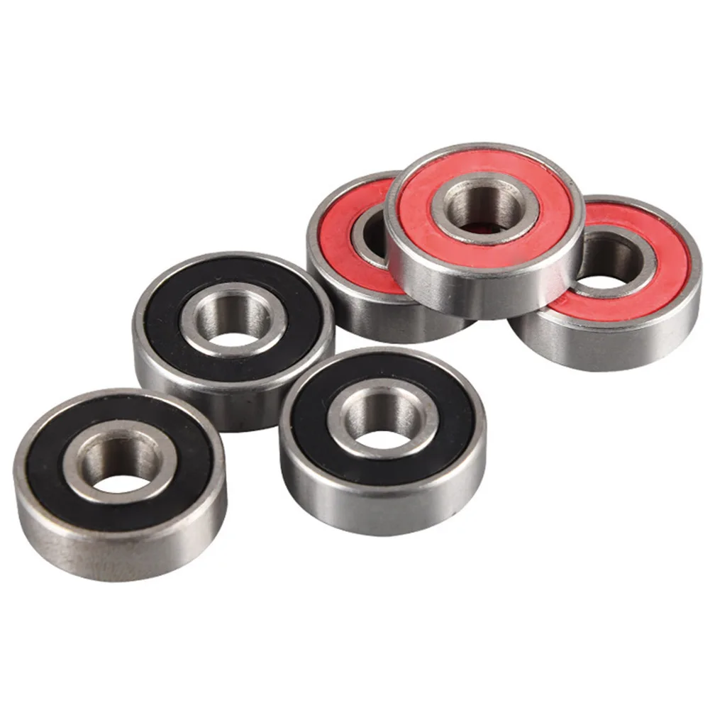 

10pcs Easy Carry Steel Quiet Skateboard Longboard Accessories Double Sided Replacement Parts Explosion Proof 608zz Wheel Bearing
