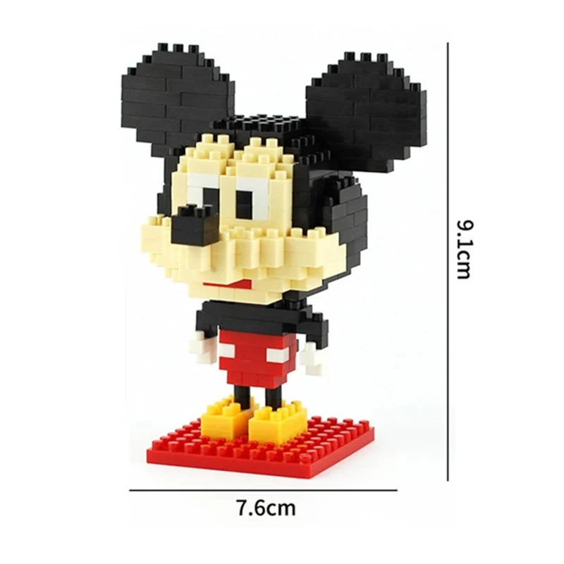 Дисней мультфильм здание мини Микки Маус блоки Строительные кирпичные игрушки