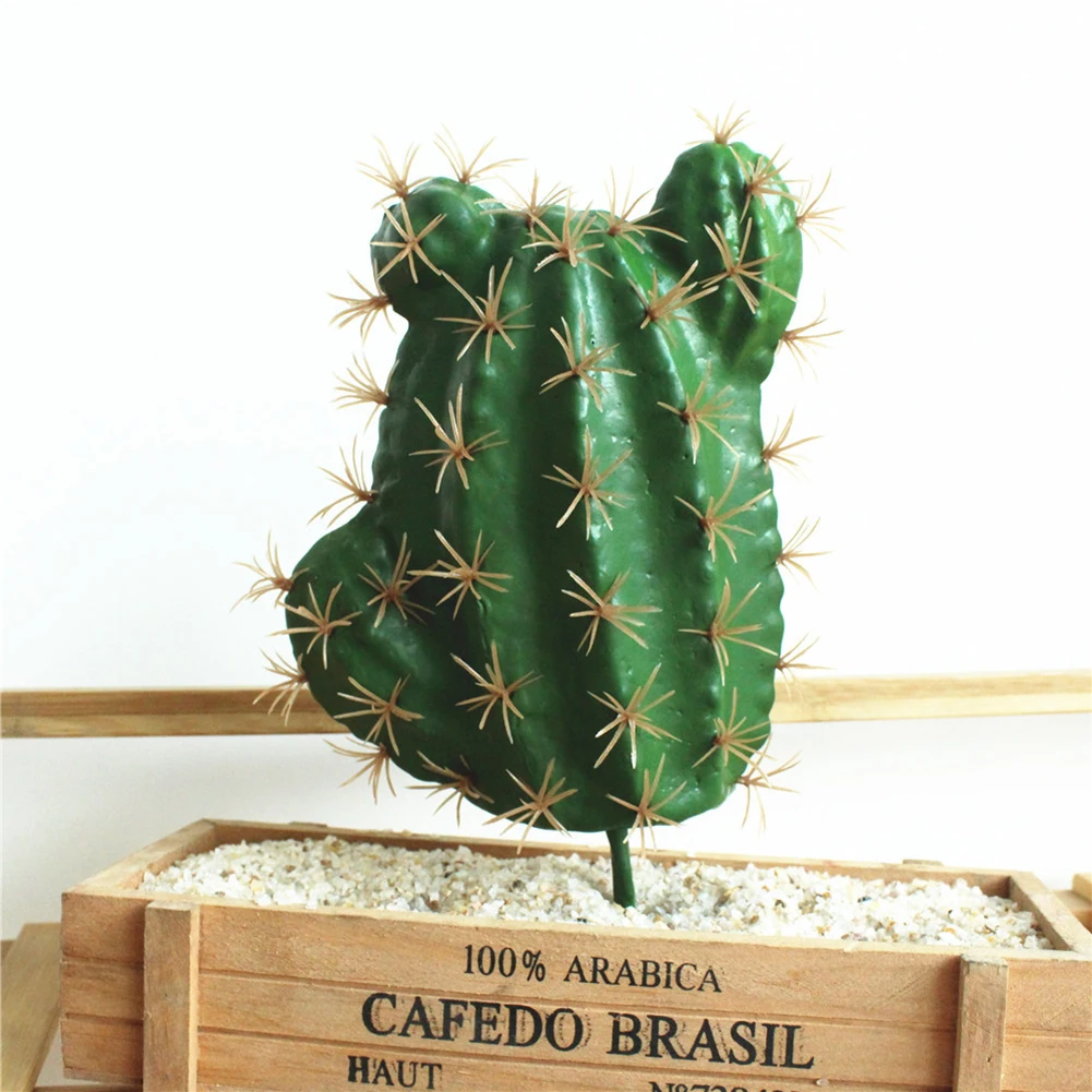 1Pc Foam Artificial Cactus Succulent Plant Bonsai Green Desktop Creative DIY Fake Office Desk Home Party Decor | Дом и сад