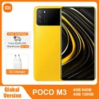 Смартфон POCO M3, экран Глобальная версия дюйма FHD +, 4 Гб 64 Гб 128 ГБ, Восьмиядерный процессор Snapdragon 662, Аккумулятор 6000 мАч, тройная камера 48 МП, экран 6,53 дюйма