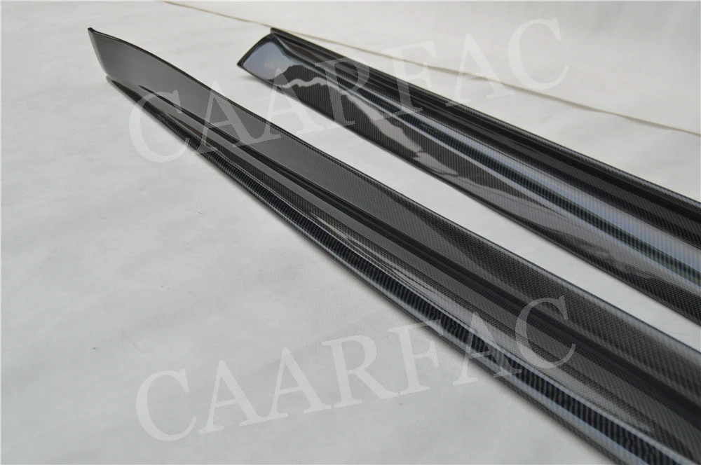 Боковые юбки фартуки подходят для Porsche 911 991 GT3 Carrera 2012 2013 V стиль карбоновый дверной ограничитель для губ