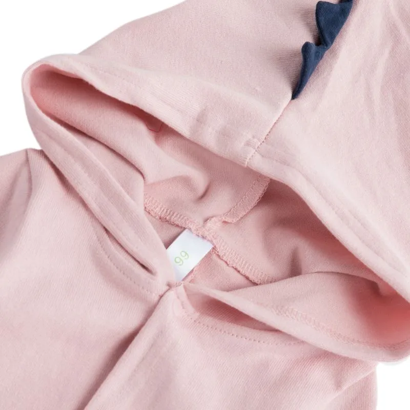 

Spring Autumn Infant Baby Boy Girl Cotton Long Sleeve Romper Cute Cartoon Dinosaur Shape Buttons Solid Color Comfortable Romper