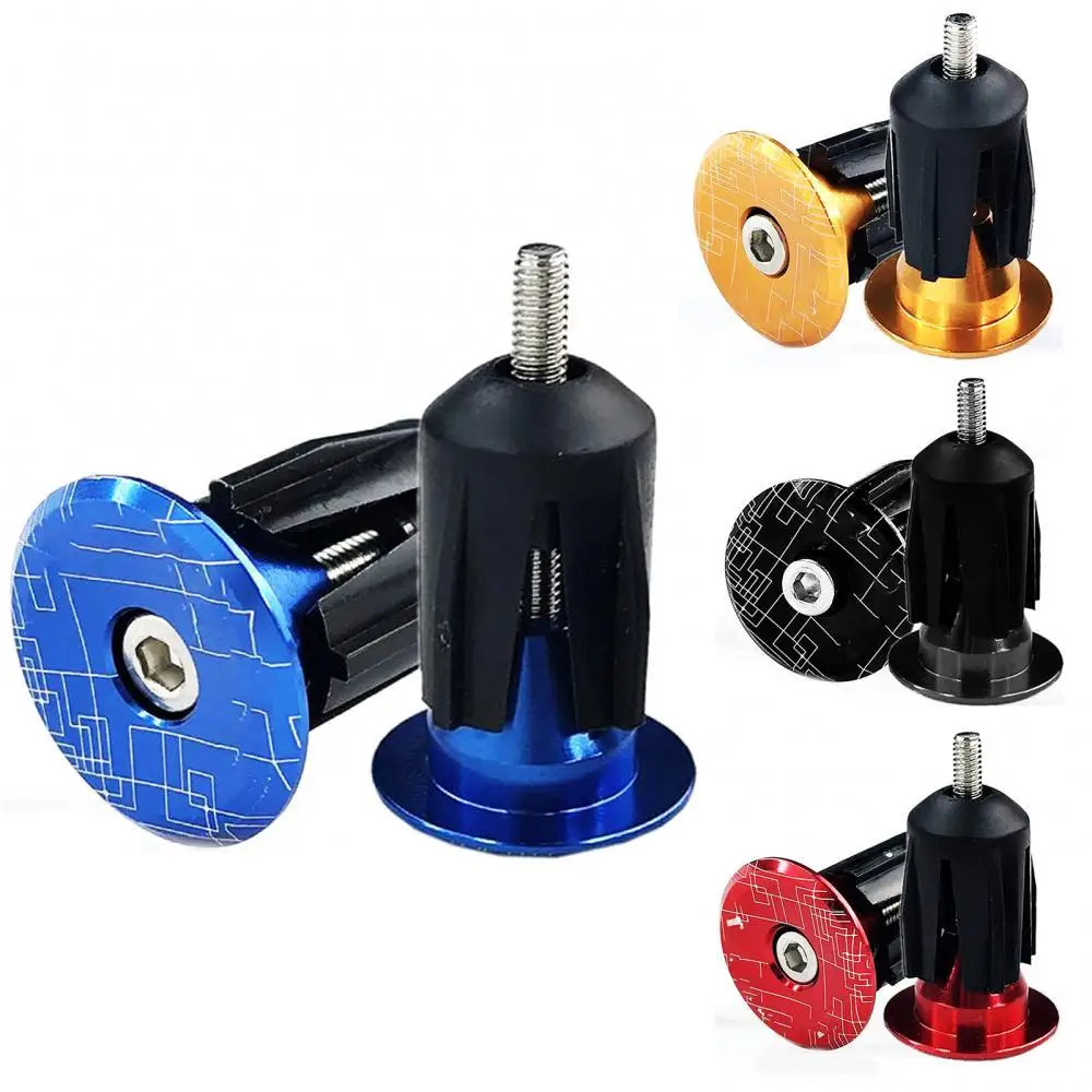 

2Pcs Aluminum Alloy Bicycle Handlebar End Plugs Caps for Road Mountain Bike MTB Bicycle Handlebar End Plugs Caps for Road Mounta