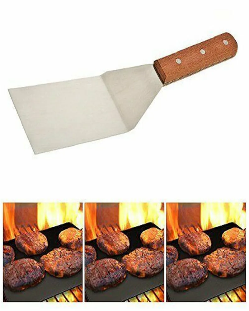 Лопатка из нержавеющей стали антипригарный скребок для приготовления пищи нож с