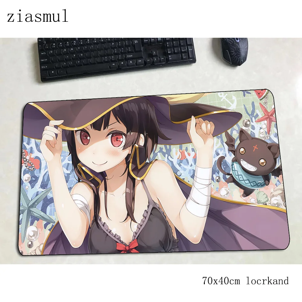 Игровой коврик для мыши megumin 700x400x3 мм игровой Настольный ноутбука 3d padmouse игровые