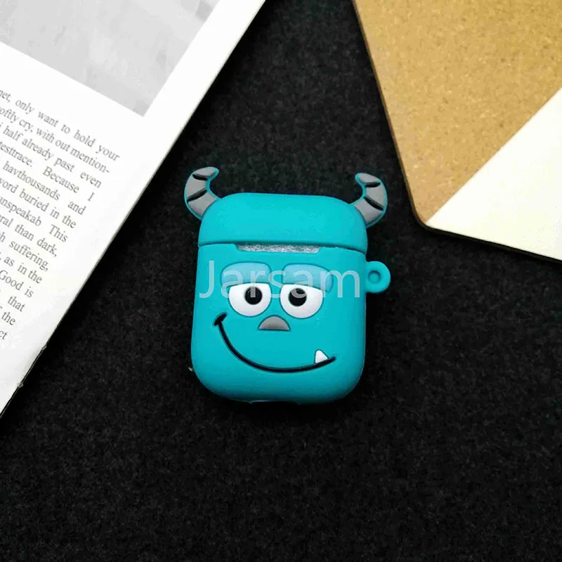 Haiiry Мультяшный для airpod беспроводной Чехол для наушников для Apple AirPods 2 Силиконовый чехол для зарядки наушников Защитный чехол для AirPods - Цвет: Haiiry