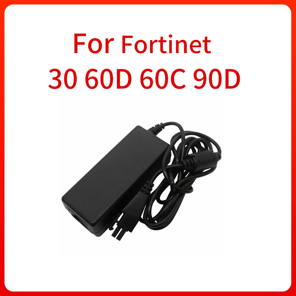 AC Adapter Power Supply 2-PIN Plug For FORTINET 30 60D 60C 90D FortiGate Firewall Power Supply Charging Adapter Original